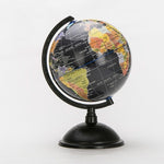 Globe terrestre vintage noir