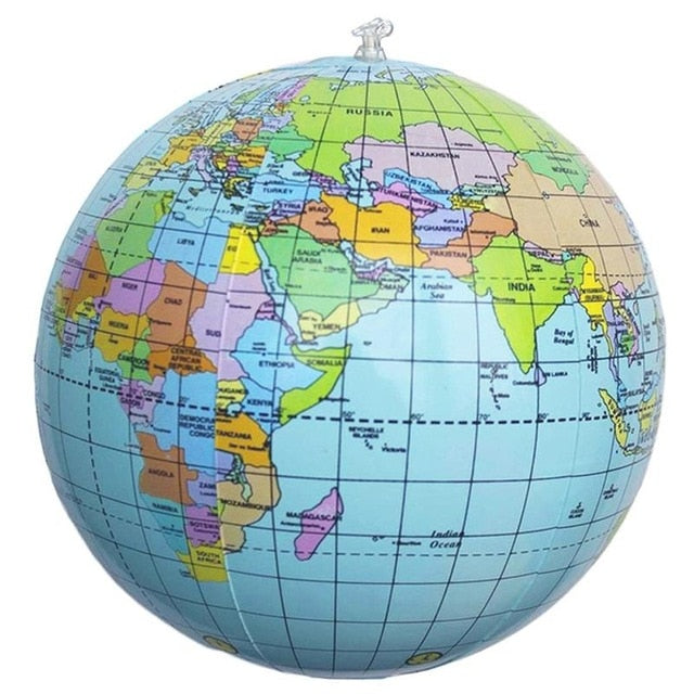 Globe terrestre gonflable