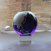 Globe terrestre en cristal