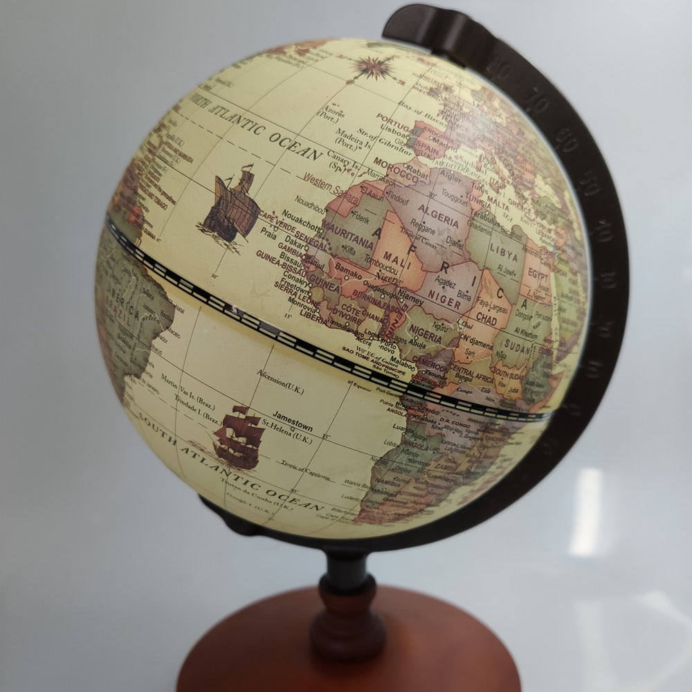 Globe terrestre rétro style antiquité