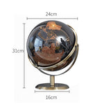Globe terrestre luxueux en métal