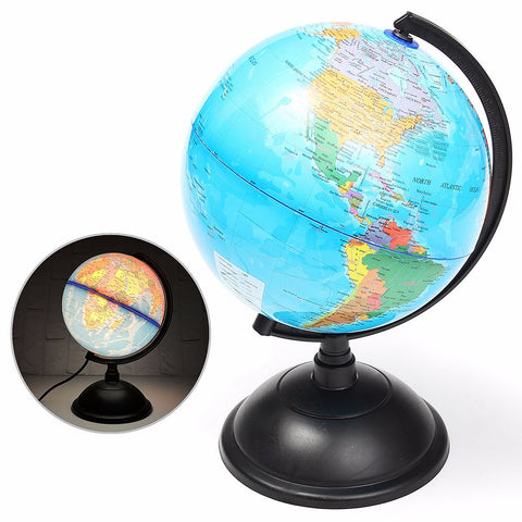 Globe terrestre lumineux éducatif
